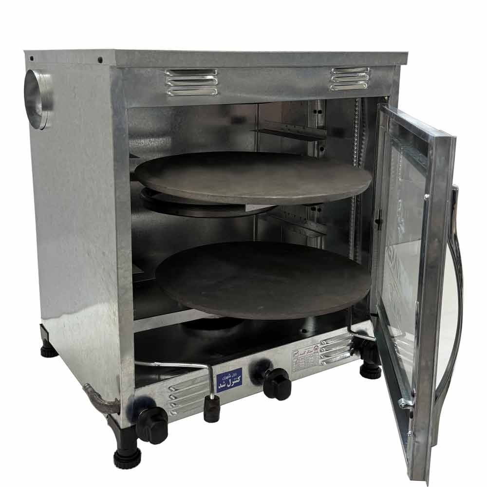 تنور گازی مبتکر گالوانیزه ۲چدن TG133